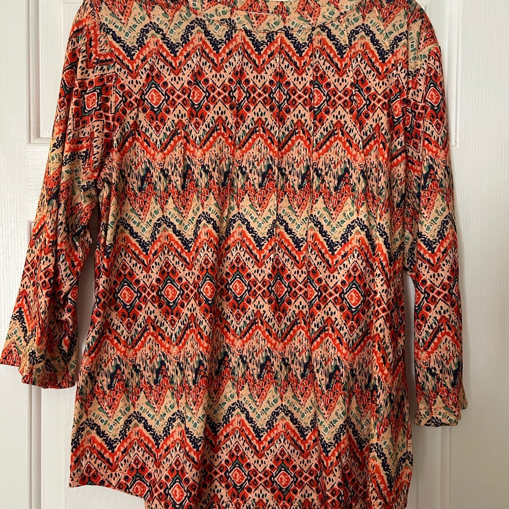 Fantaslook Women’s Orange Longsleeve Shirt / Size L / NWT (#095)